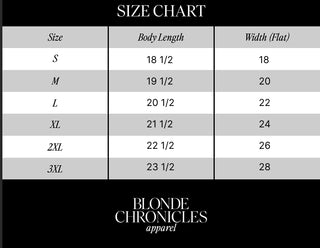 Blonde Chronicles Vintage Crop Rocker Tee
